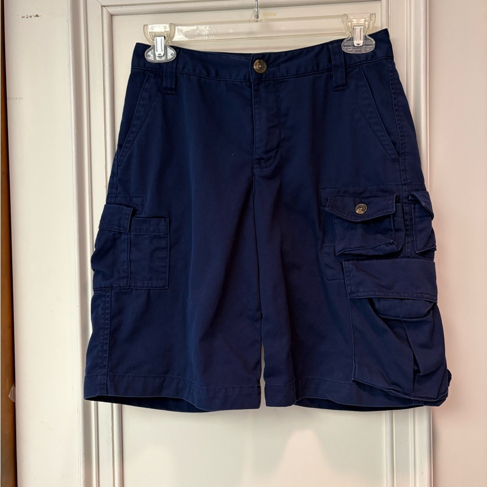 Boys Navy Cargo Shorts Size 10